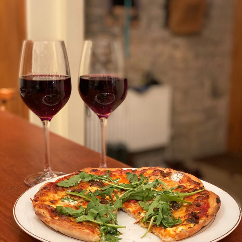 pizza and pinot